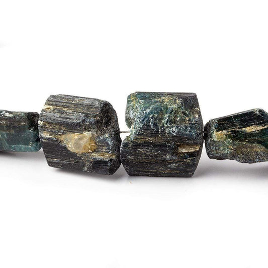 10-18mm Indicolite Tourmaline Beads Natural Crystals 30 pcs