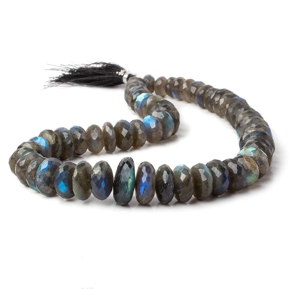 10-18mm Labradorite Faceted Rondelle Beads 16 inches 60 pieces