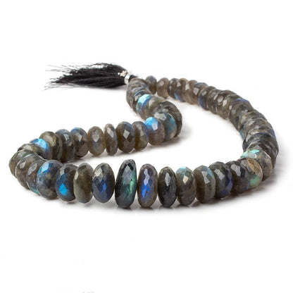 10-18mm Labradorite Faceted Rondelle Beads 16 inches 60 pieces