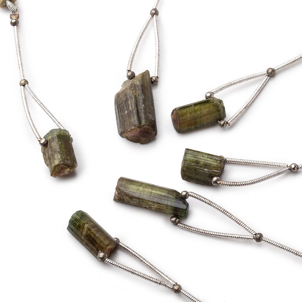 10-19mm Cat's Eye Tourmaline Natural Crystal Focal 1 Bead