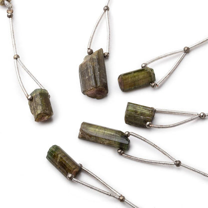 10-19mm Cat's Eye Tourmaline Natural Crystal Focal 1 Bead