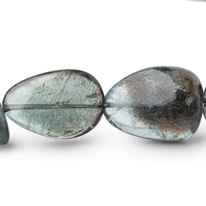 10-25mm Copper Moss Aquamarine Plain Nugget 23 inch 38 Beads AAA