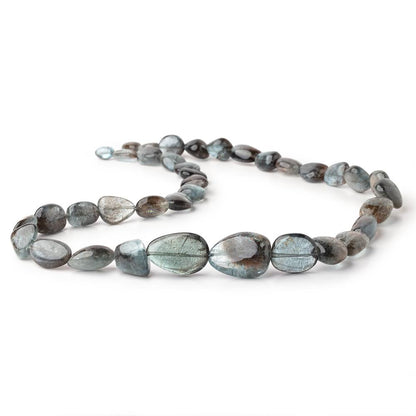 10-25mm Copper Moss Aquamarine Plain Nugget 23 inch 38 Beads AAA