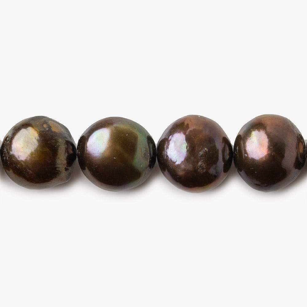 10mm - 11mm Chocolate Baroque Pearl, 15 inch, 36 pieces