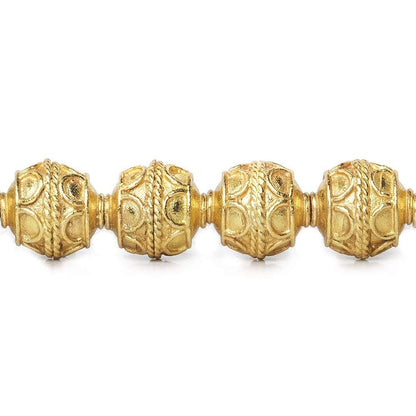 10mm 22kt Gold Plated Copper Bead Roval Simple Arch 8 inch 18 pieces