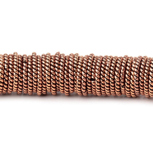 10mm Antiqued Copper Twisted Jumpring 8 inch 176 pieces