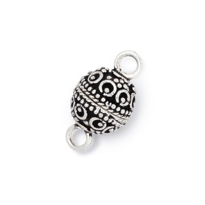 10mm Circle & Dot Design Magnetic Clasp 1 piece
