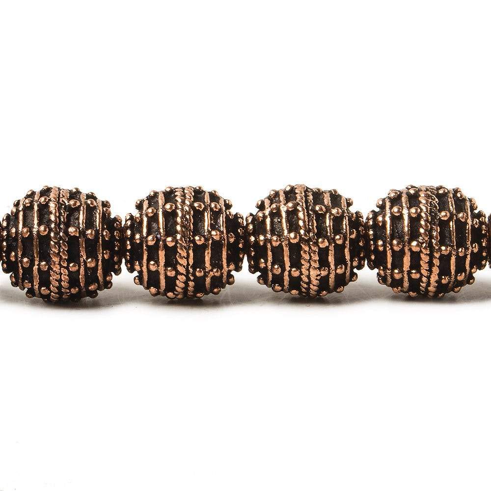 10mm Copper Bead Bead Roval Beehive 8 inch 18 pcs