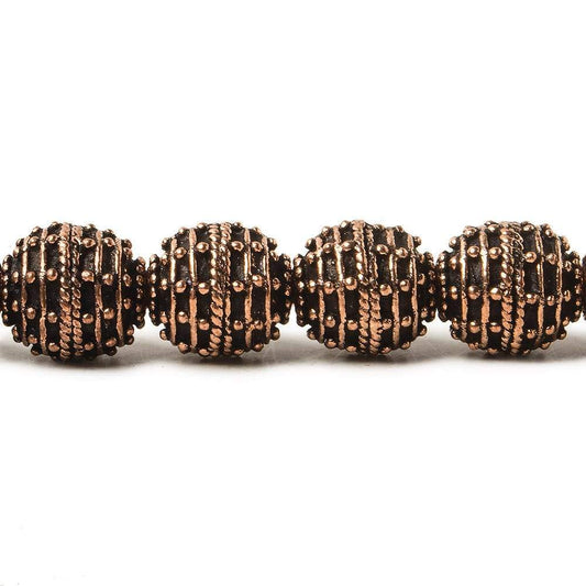 10mm Copper Bead Bead Roval Beehive 8 inch 18 pcs