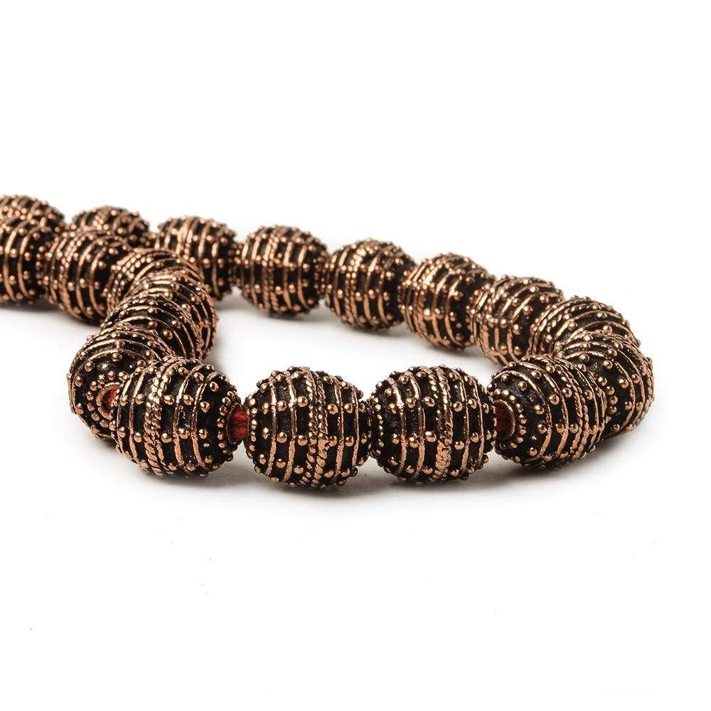10mm Copper Bead Bead Roval Beehive 8 inch 18 pcs