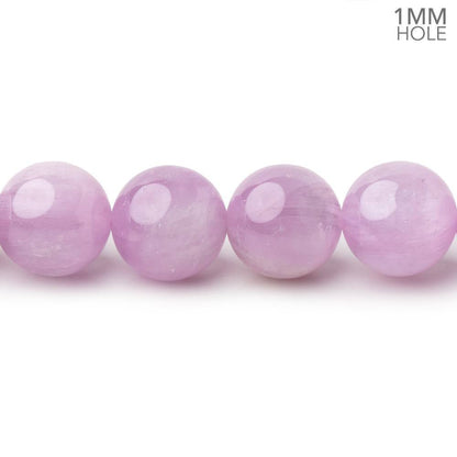 10mm Kunzite Plain Round Beads 16 inch 40 pieces 1mm hole