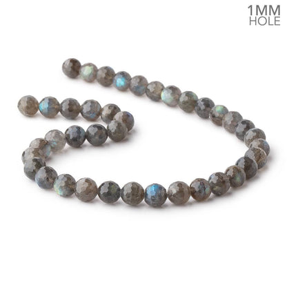 10mm Labradorite Faceted Round Beads 15 inch 39 pieces 1mm Large Hole