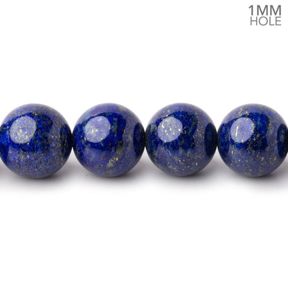 10mm Lapis Lazuli Plain Round Beads 16 inch 40 pieces 1mm Hole