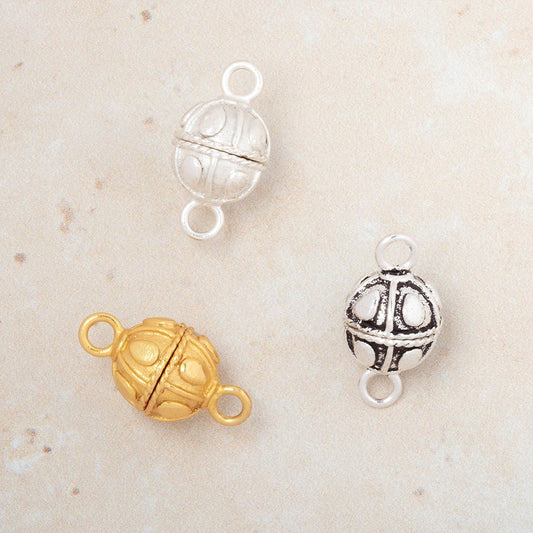 10mm Plain Pear Design Magnetic Clasp 1 piece