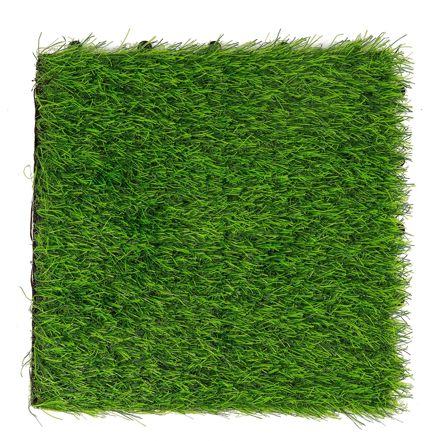12 In. X 12 In. Interlocking Flooring Tiles Tufted Grass Deck Tile Green (10-Pack)