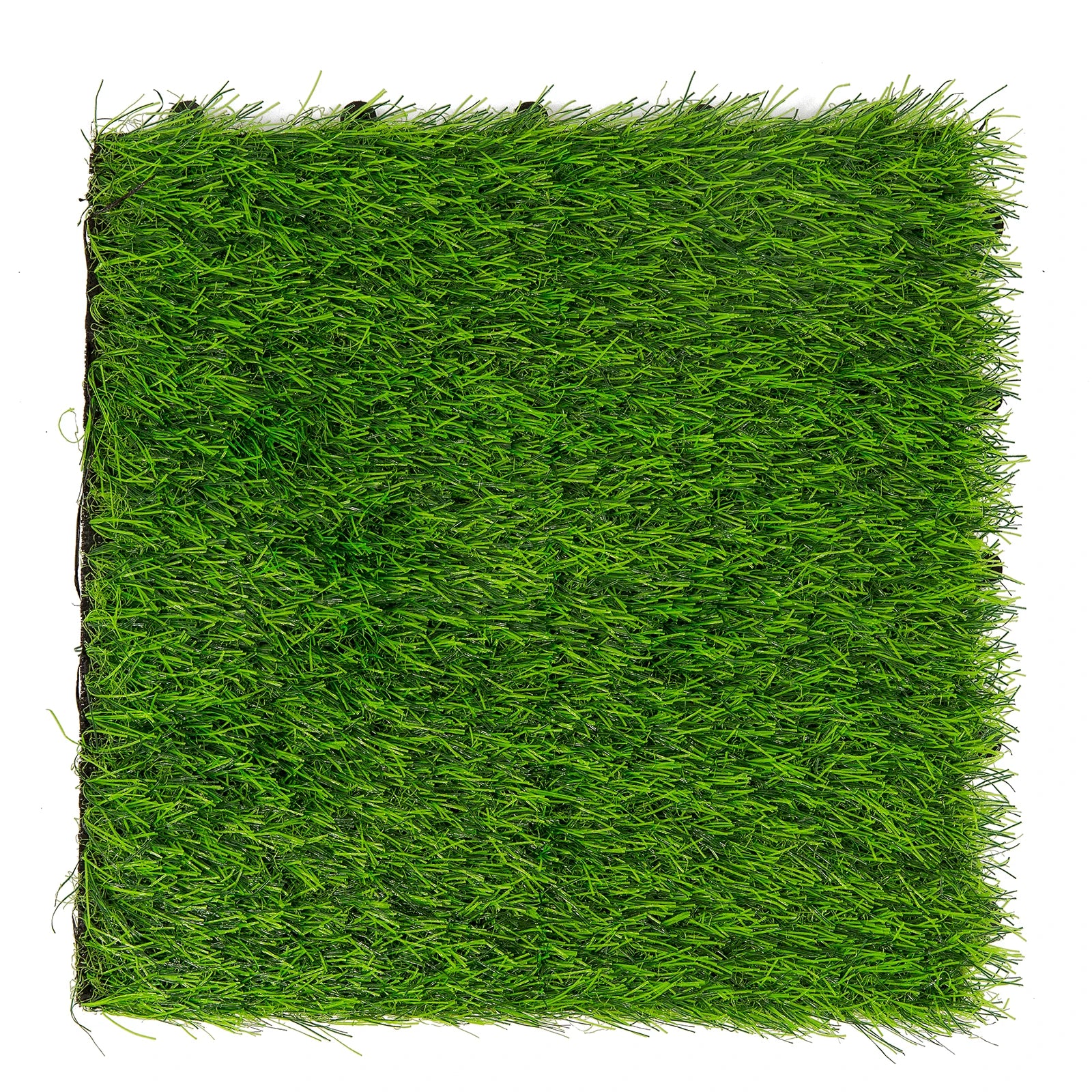 12 In. X 12 In. Interlocking Flooring Tiles Tufted Grass Deck Tile Green (10-Pack)