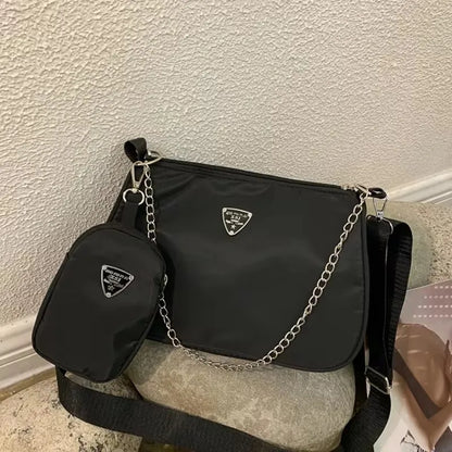 Fashion Temperament Convenient Bag Pure Color Simple Ladies Business Bag Crossbody Handbag Crocodile Texture Snake Print