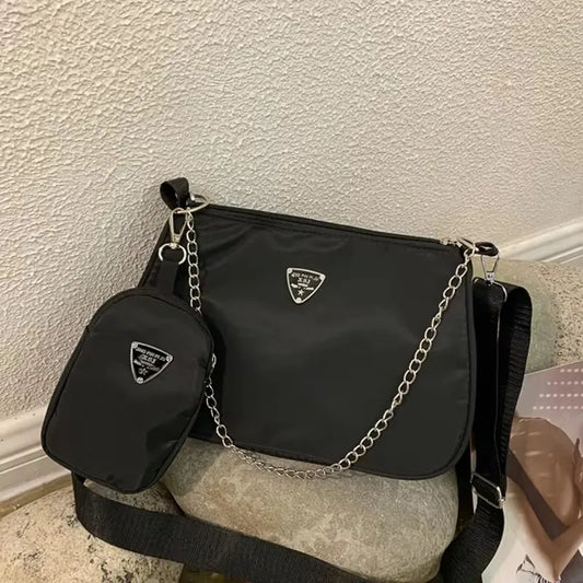 Fashion Temperament Convenient Bag Pure Color Simple Ladies Business Bag Crossbody Handbag Crocodile Texture Snake Print