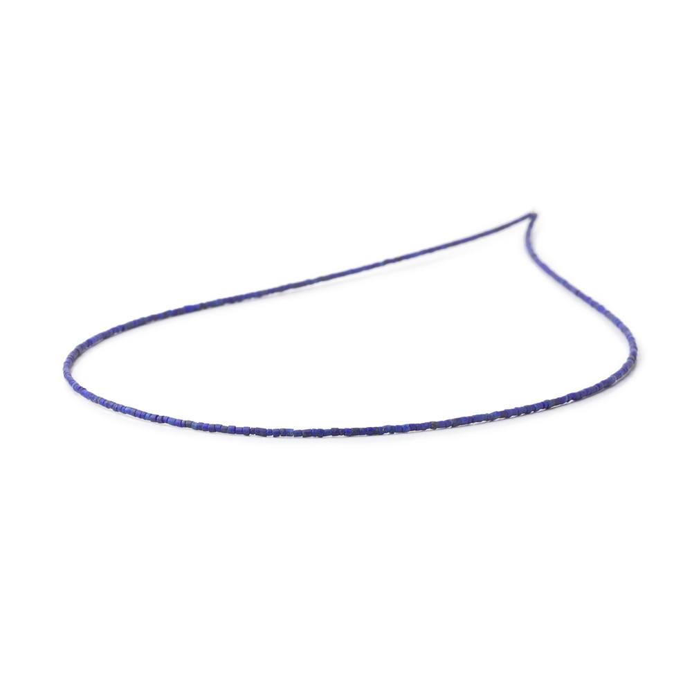 1mm Lapis Lazuli Micro-Plain Tube Beads 15 inches AA Grade
