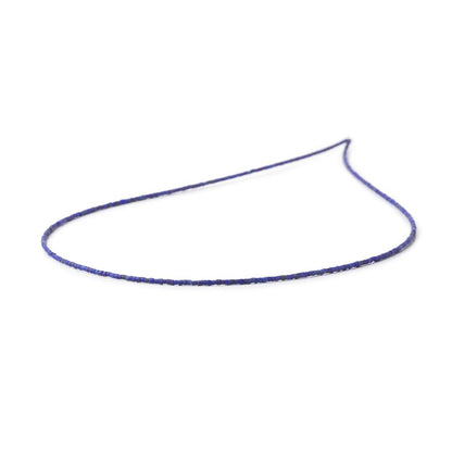1mm Lapis Lazuli Micro-Plain Tube Beads 15 inches AA Grade