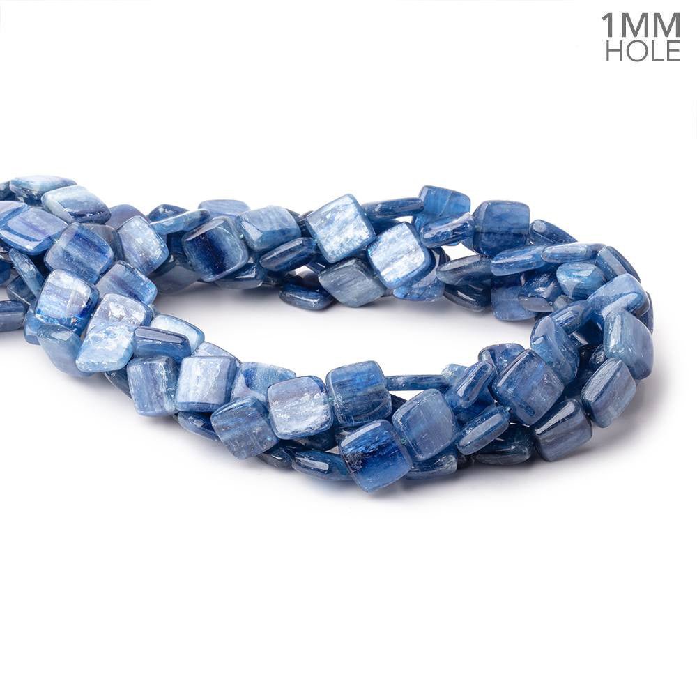 11.5mm Ceylon Blue Kyanite Plain Pillow Beads 15.5 inch 36 pieces 1mm Hole