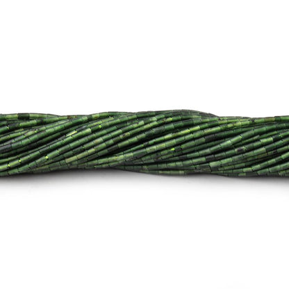 1.2-1.4mm Jade Hand Cut Tube Beads 15 inch 184 pieces