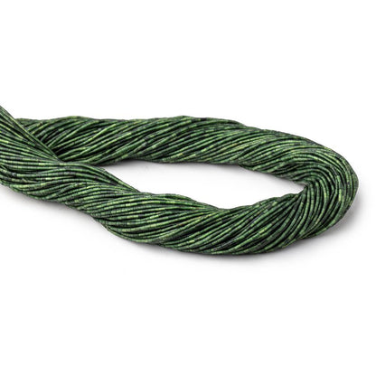 1.2-1.4mm Jade Hand Cut Tube Beads 15 inch 184 pieces