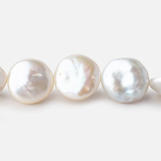 13mm Cream Coin Freshwater Pearl 16 inch 26 pieces