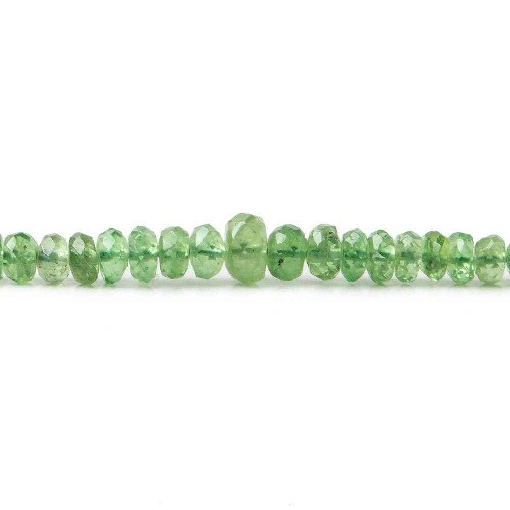 1.5-3.5mm Tsavorite Garnet Beads Faceted Rondelle 20 inch 398 pieces