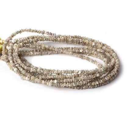 1.5-3mm Champagne Diamond Natural Crystal Nugget 15 inch 220 pieces