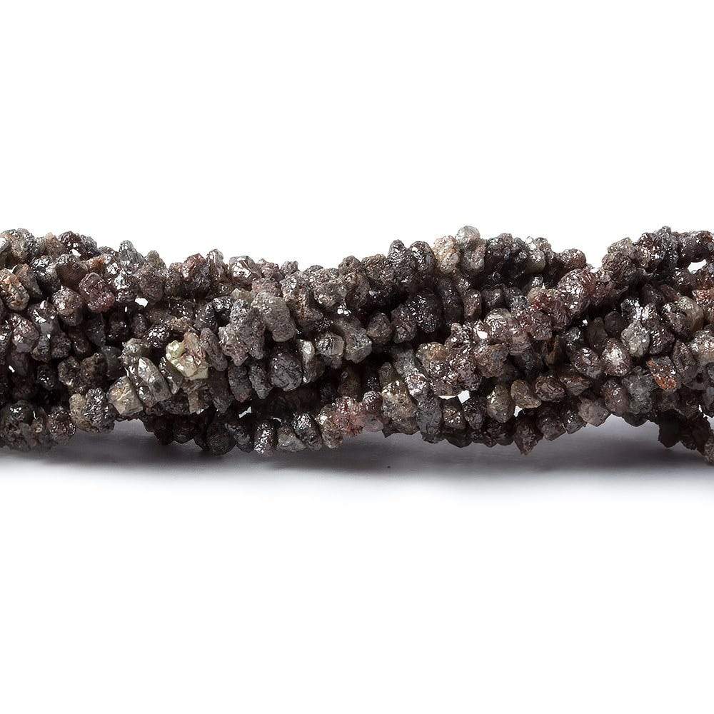 1.5-3mm Dark Chocolate Brown Diamond crystal nugget beads 15 inch 225 pcs