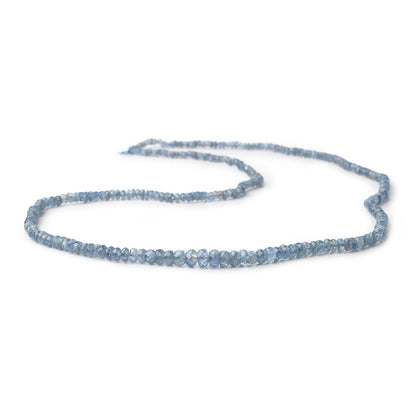 1.7-5mm Ceylon Blue Sapphire Faceted Rondelle Beads 19 inch 290 pieces