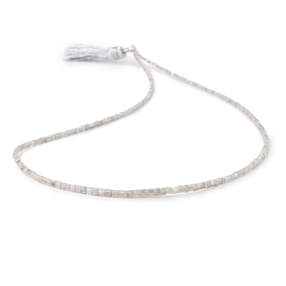 1-2mm Champagne Diamond Unfaceted Cube Beads 15 inch 250 pieces