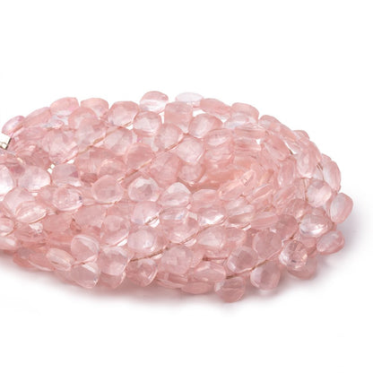 6x6mm Rose Quartz faceted pillow beads 7.5 inch 45 pieces A