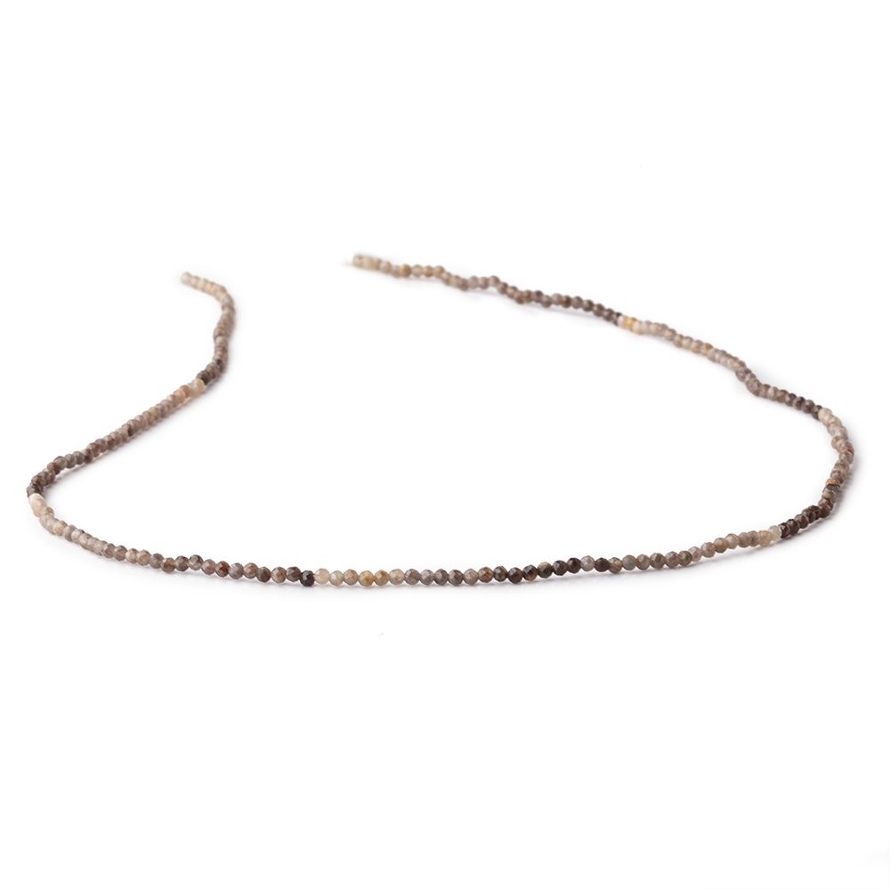 1.8mm Multi Grey Sapphire Micro Faceted Round Beads 13 inch 200 pieces AA