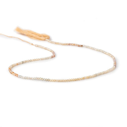 1.9mm Multi Color Zircon Micro Faceted Rondelle Beads 12.5 inch 198 pieces AA