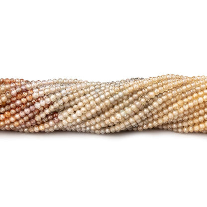 1.9mm Multi Color Zircon Micro Faceted Rondelle Beads 12.5 inch 198 pieces AA