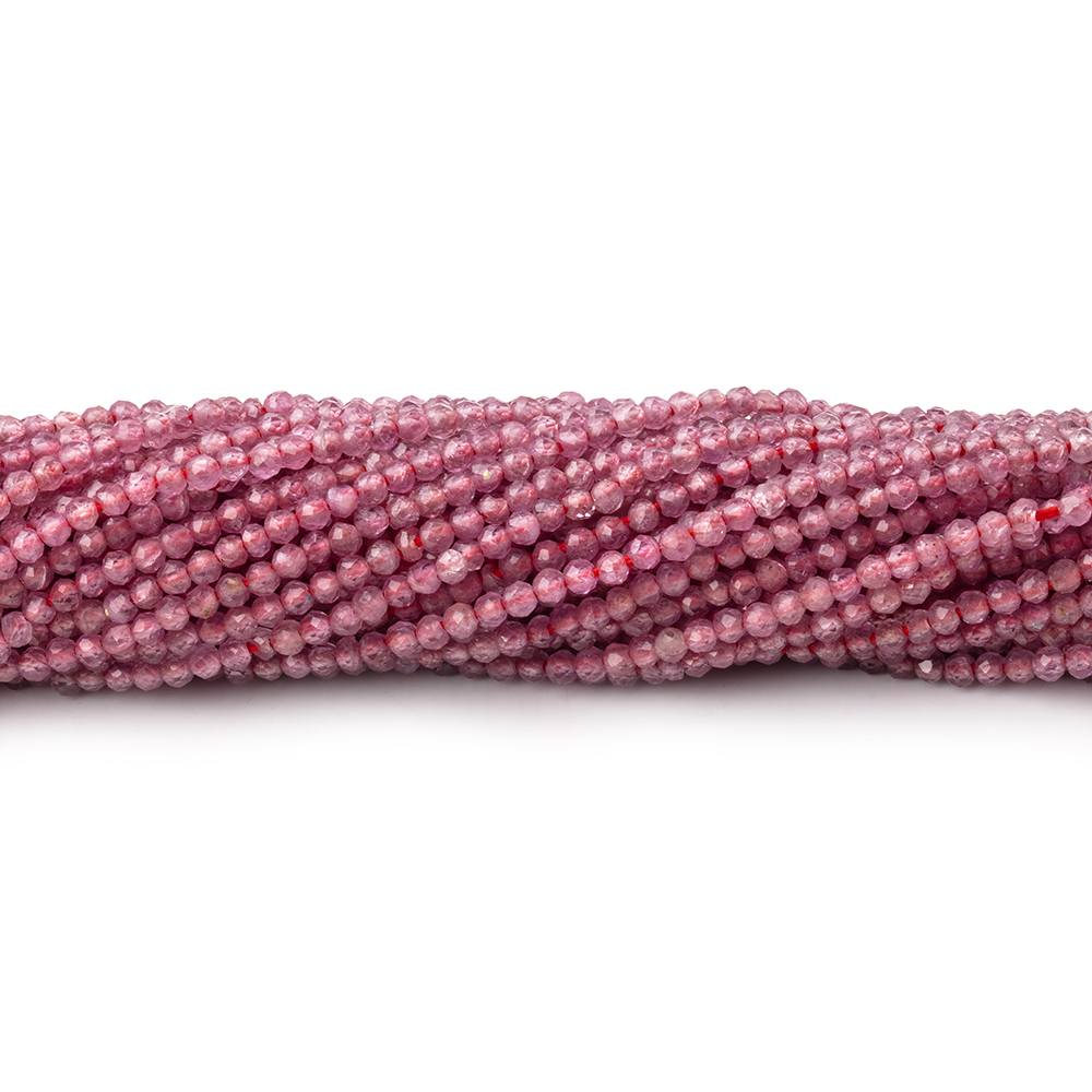1.9mm Ruby Micro Faceted Rondelle Beads 12.5 inch 230 pieces A