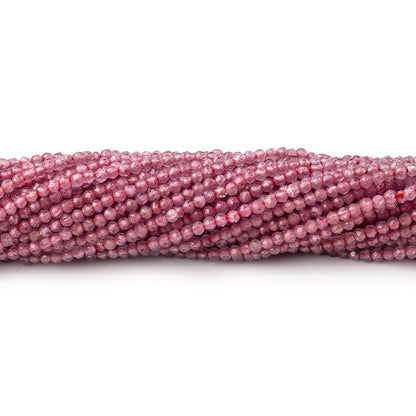 1.9mm Ruby Micro Faceted Rondelle Beads 12.5 inch 230 pieces A