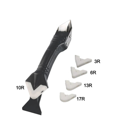 5 in 1 Silicone Scraper Sealant Smooth Remover Tool Set Caulking Finisher Smooth Grout Kit Floor Mould Removal Hand Tools Set