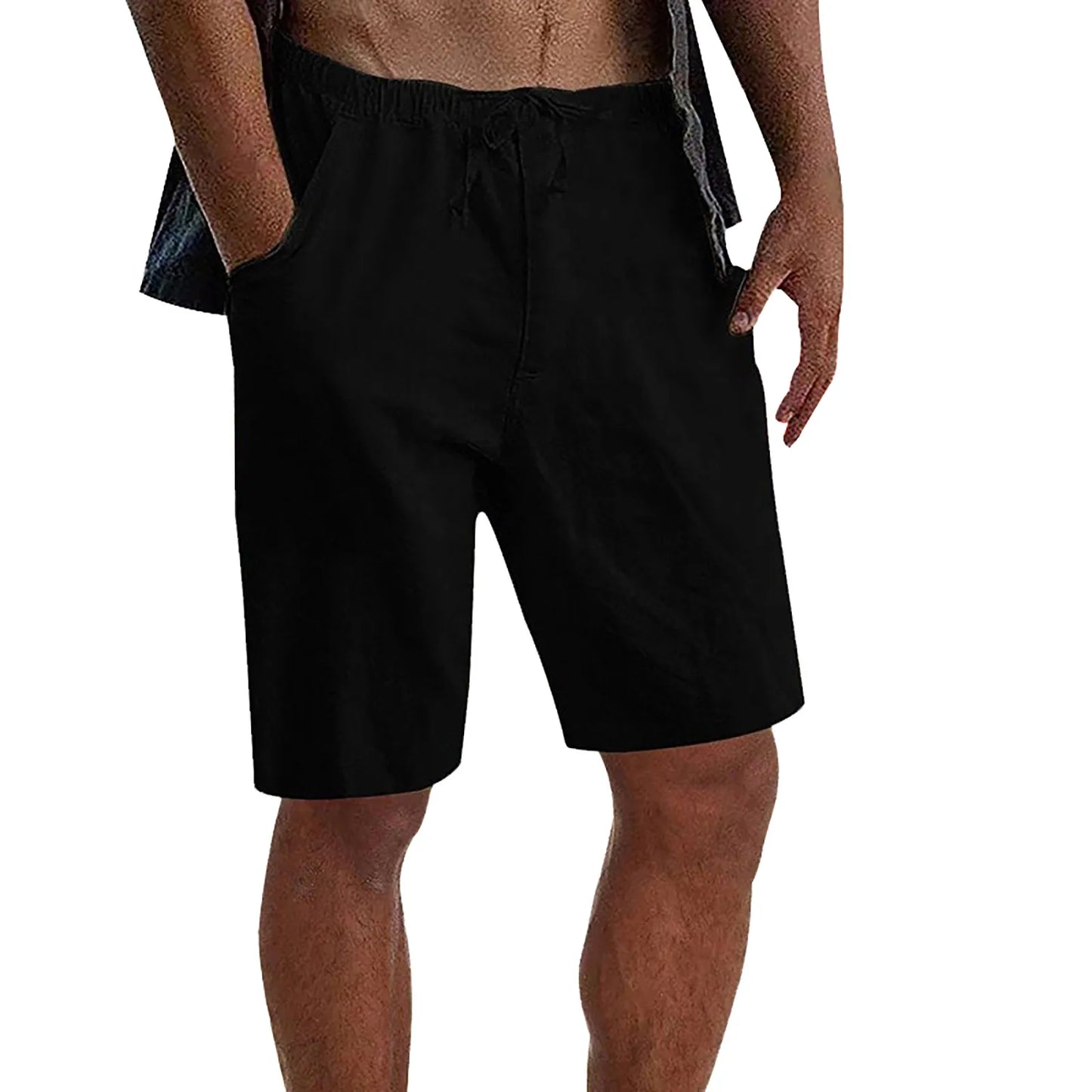 Basketball Shorts with Pockets Male Summer Casual Solid Short Pant Drawstring Short Trouser Pant Pocket Short Pantaloncini Uomo