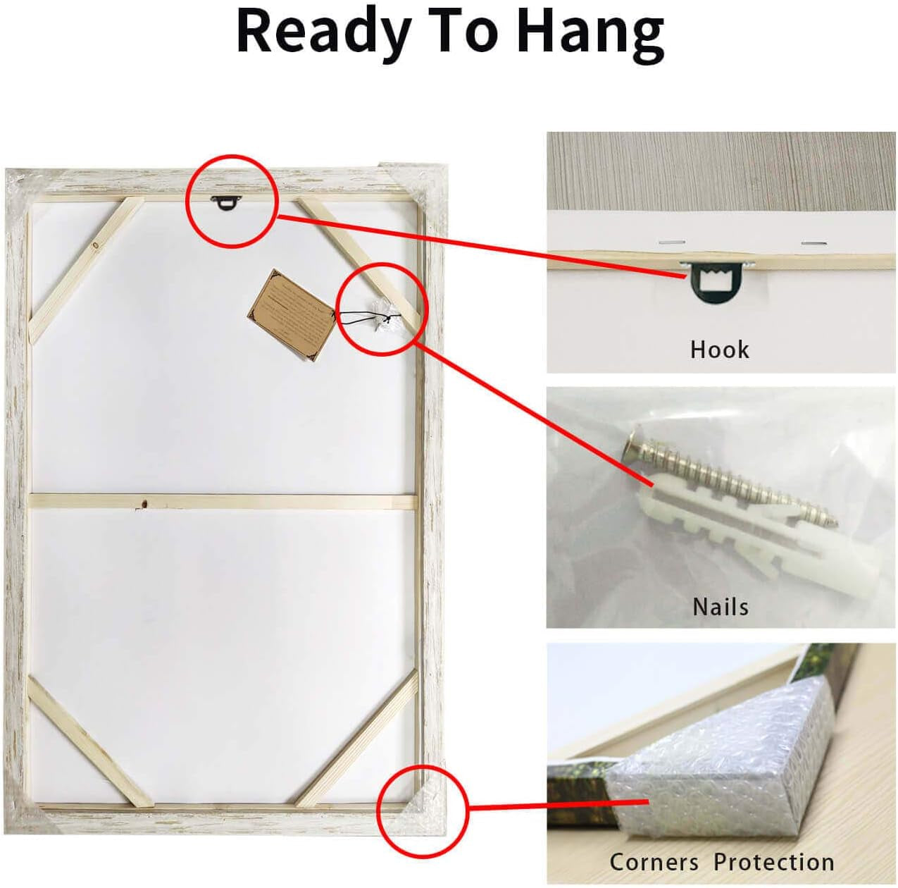 Modern Coastal Beach Canvas Art - Hand-Painted Ocean Scene with Women & Umbrella - Framed Wall Décor for Bedroom (45” x 30”)