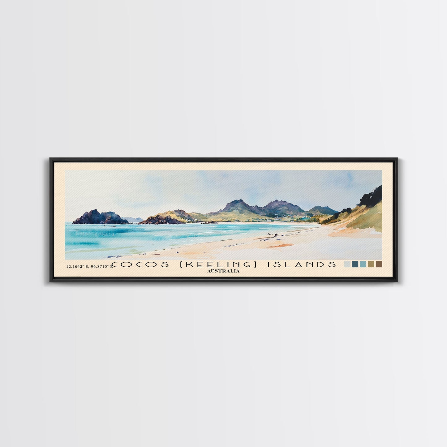 Coffee Bay, South Africa Watercolor Beach Print, Vacation Gift, South Africa Wall Art, Beach Painting, Beach Decor, Beach Painting