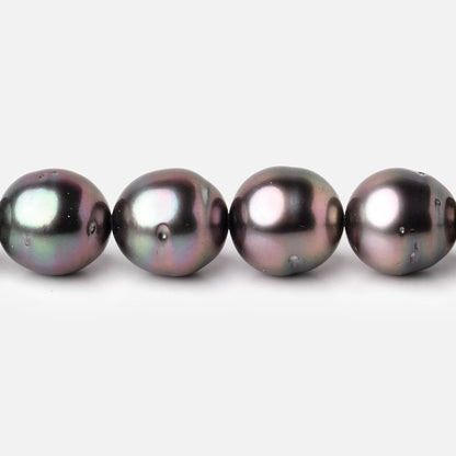 10-11.5mm Tahitian Round Saltwater Pearls 16 inch 37 pieces AA
