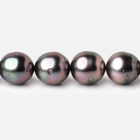 10-11.5mm Tahitian Round Saltwater Pearls 16 inch 37 pieces AA