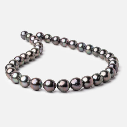 10-12mm Tahitian Round Saltwater Pearls 16 inch 36 pieces AA