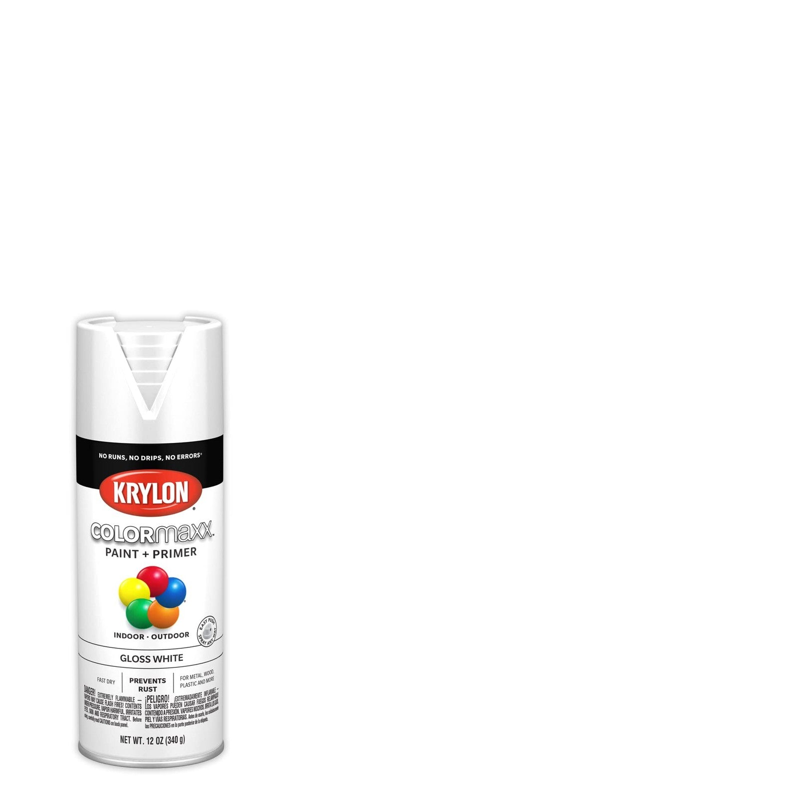 Krylon K05545007 Colormaxx Spray Paint and Primer for Indoor/Outdoor Use, Gloss