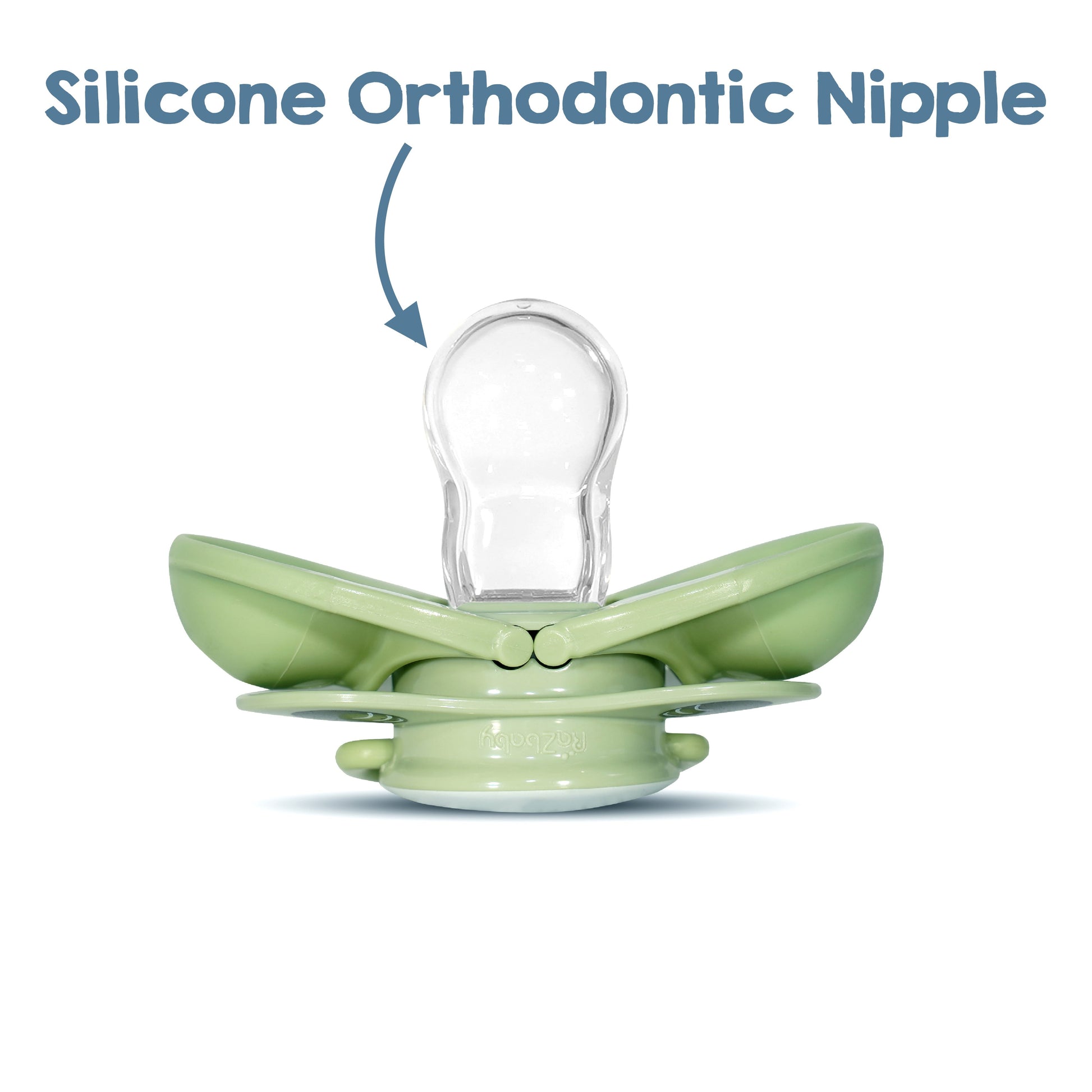 Keep-It-Kleen Pacifier 0-36M (2-Pack), Closes Automatically When Dropped | Elephant/Monkey