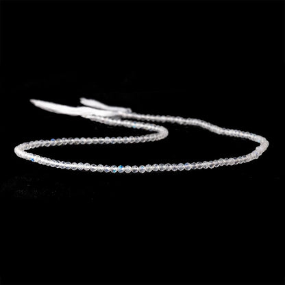 2.3mm Rainbow Moonstone Micro Faceted Round Beads 13 inch 151 pieces  AAA