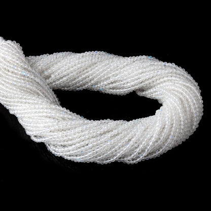 2.3mm Rainbow Moonstone Micro Faceted Round Beads 13 inch 151 pieces  AAA